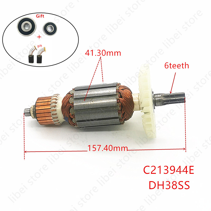 Power Tools Hammer - عضو دوار (أرماتور) C213944E 360875E جديد