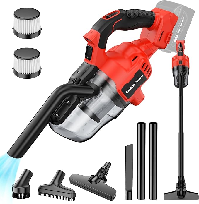 Vacuum Cleaner Power Tools - مكنسة كهربائية لاسلكية محمولة قابلة للشحن