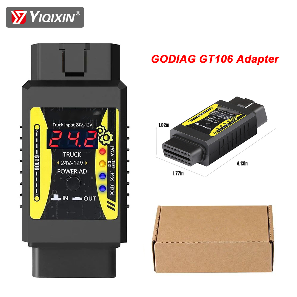 Power Tools Plus - Godiag GT106 Plus محول شاحنة شديدة