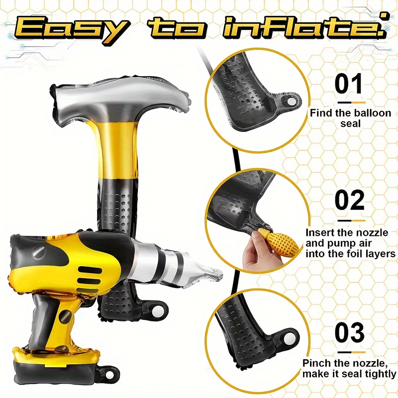 بالونين من رقائق الألومنيوم عل - مراجعة Power Tools Hammer وسعره