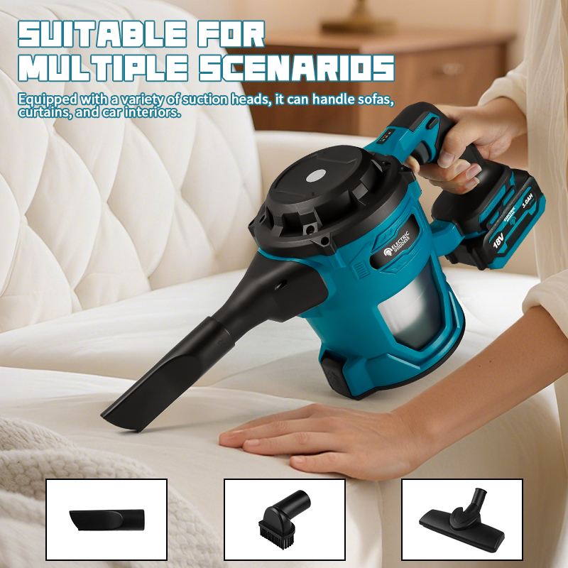 مكنسة كهربائية لاسلكية 16000pa - مراجعة Vacuum Cleaner Power Tools وسعره