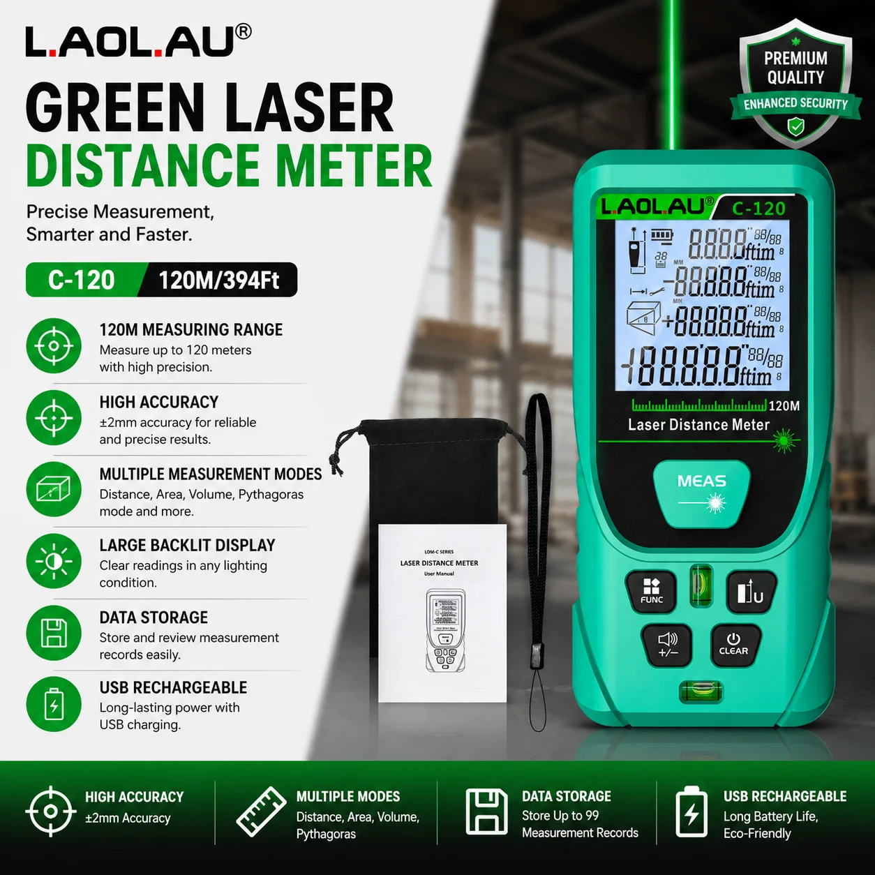 جهاز قياس المسافات بالليزر الر - مراجعة Power Tools That Are Green وسعره