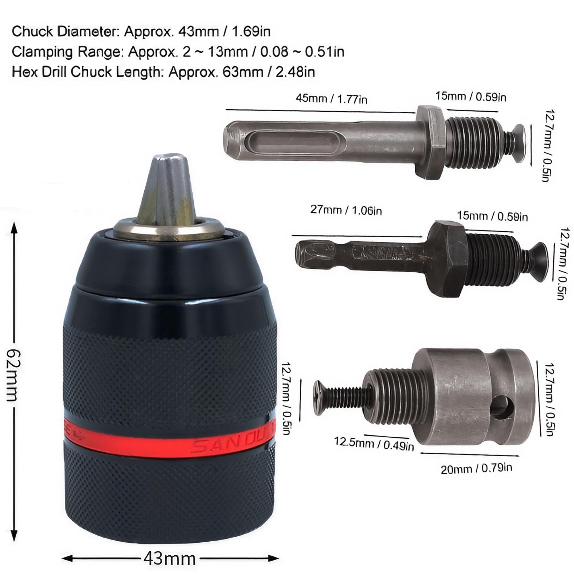 مقبس مثقاب بدون مفتاح، محول مث - مراجعة Power Tools Plus وسعره