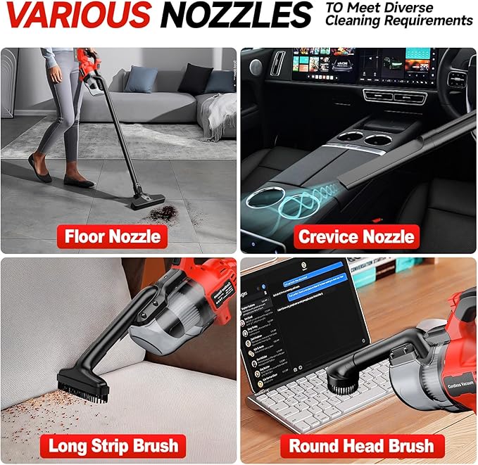 مكنسة كهربائية لاسلكية محمولة  - مراجعة Vacuum Cleaner Power Tools وسعره